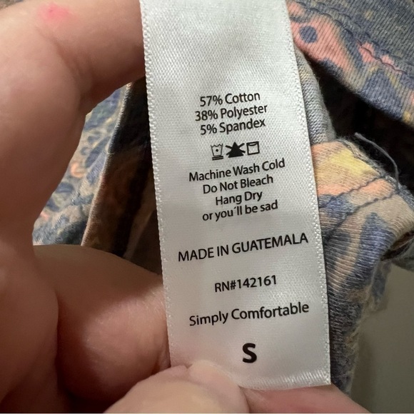 Lularoe Irma Small Medium Longline Paisley Print Tunic Top NWT Y - Picture 5 of 6